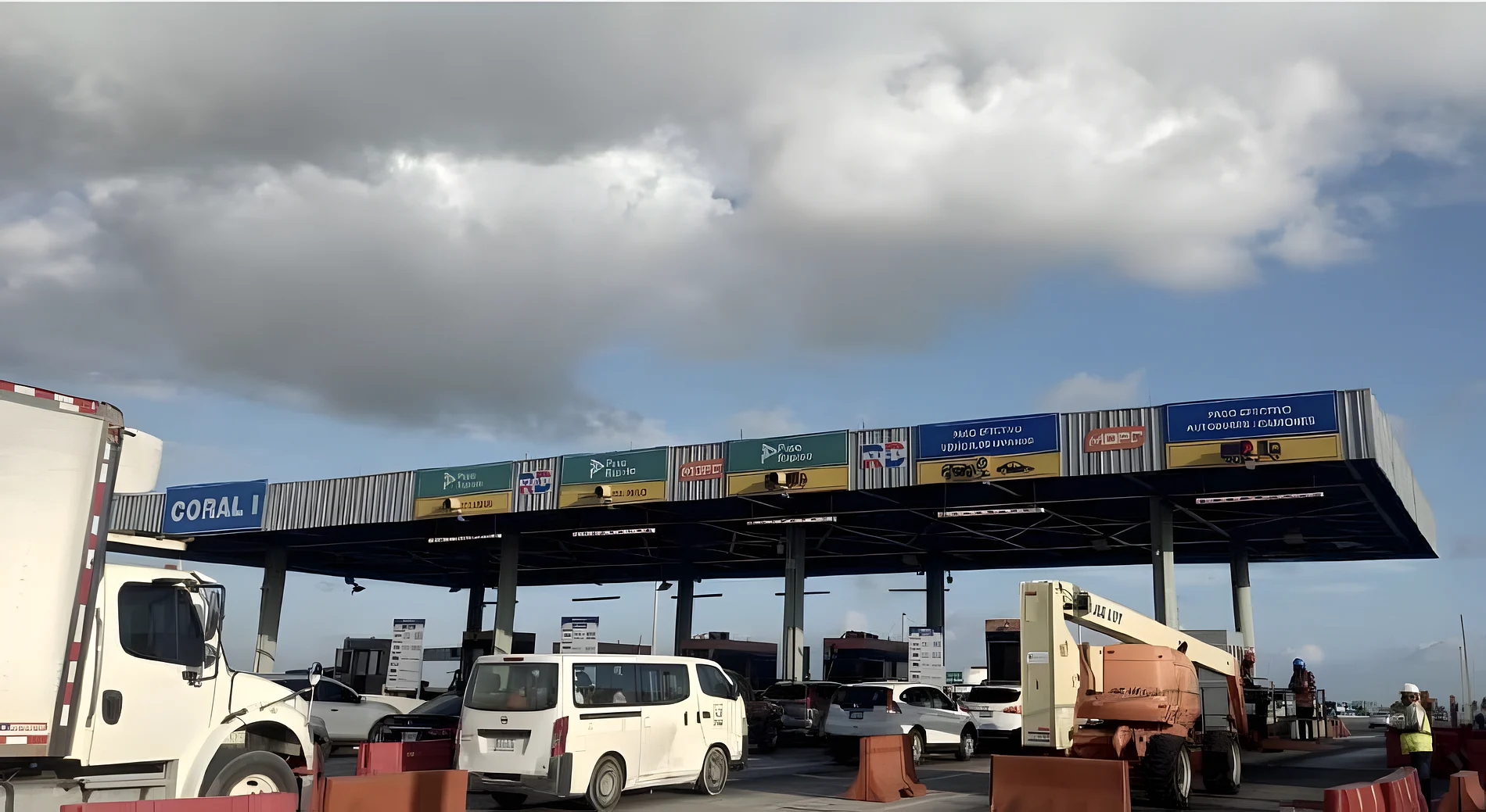 Peaje Autovía del Coral — gran formato y señalética vial
